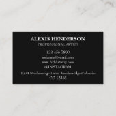 ブリッケンリッジコロラドイラストレーション 名刺 (裏面)