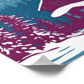 ブリッケンリッジコロラドウィンターアートヴィンテージ ポスター (角)