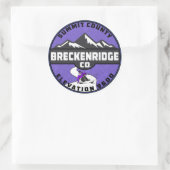 ブリッケンリッジコロラドスキースキーサミットカウンティ ラウンドシール (バッグ)