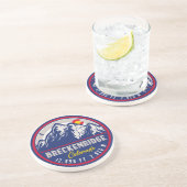 ブリッケンリッジコロラドスキーハイキングマウンテン土産 コースター (側面)