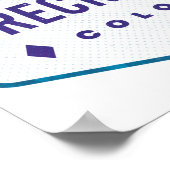 ブリッケンリッジコロラドスキーバッジ ポスター (角)