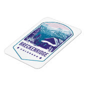 ブリッケンリッジコロラドスキーバッジ マグネット (左側)