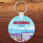 ブリッケンリッジコロラドダウンタウンマウンテンズ キーホルダー (正面)