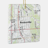 ブリッケンリッジコロラドトポの地図 セラミックオーナメント (右)
