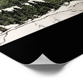 ブリッケンリッジコロラドペンシル/ペンイラストレーション ポスター (角)