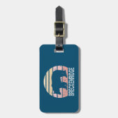 ブリッケンリッジコロラドレトロベア ラゲッジタグ (正面縦)