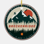 ブリッケンリッジコロラドヴィンテージマウンテンサミナリー セラミックオーナメント (裏面)