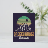 ブリッケンリッジコロラドヴィンテージレトロお土産60s ポストカード (スタンド正面)