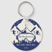 ブリッケンリッジコロラド州旗マウンテンスキー土産 キーホルダー (裏面)