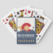 ブリッケンリッジコロラド州旗マウンテンスキー土産 トランプ (裏面)