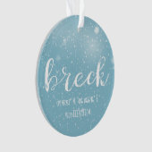 ブリッケンリッジコロラド緯度と経度 オーナメント (正面)