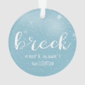 ブリッケンリッジコロラド緯度と経度 オーナメント (裏面)