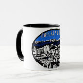 ブリッケンリッジコロラド風光明媚な町のマグ マグカップ (正面左)