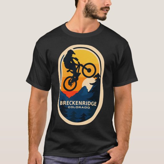 ブリッケンリッジコロラドmtbマウンテンバイクライディングクラス tシャツ (正面)
