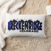 ブリッケンリッジ芸術的コロラ絵を描ドのスプラット枕 ランバークッション (ブランケット)