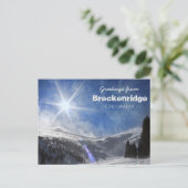 ブリッケンリッジ・コロラド風光明媚からの挨拶 ポストカード (スタンド正面)