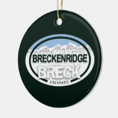ブリッケンリパーソナライズされたッジコロラドロッキーマウンテン セラミックオーナメント (左)