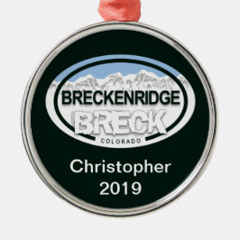 ブリッケンリパーソナライズされたッジコロラドロッキー山脈 メタルオーナメント