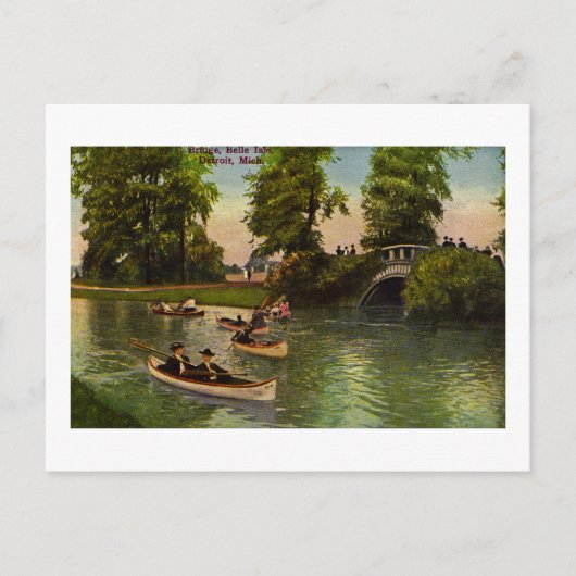 ブリッシュアットベルアイル,ミシガン州デトロイトヴィンテージ ポストカード (正面)