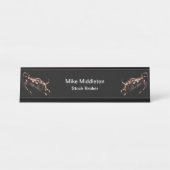 ブリッシュストックブローカーテーマオフィスデスクネームプレート デスクネームプレート (正面)