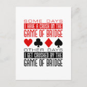 ブリッジおもしろいのブリッジプレーヤークラブ粉砕ゲーム ポストカード (正面)
