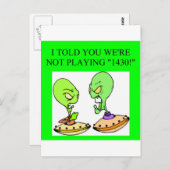 ブリッジおもしろいプレイヤーデザイン ポストカード (正面/裏面)