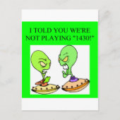 ブリッジおもしろいプレイヤーデザイン ポストカード (正面)