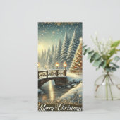ブリッジからクリスマスワンダーランドホリデーカード シーズンカード (スタンド正面)