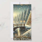 ブリッジからクリスマスワンダーランドホリデーカード シーズンカード (正面)
