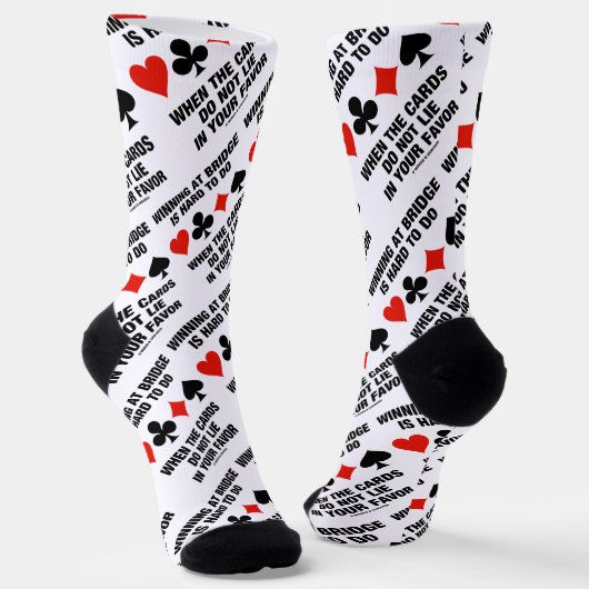 ブリッジで勝つことは、カードが出ない場合に懸命する ソックス (傾斜あり)