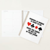 ブリッジで勝つことは、カードが出ない場合に懸命する プランナー手帳 (ディスプレー)