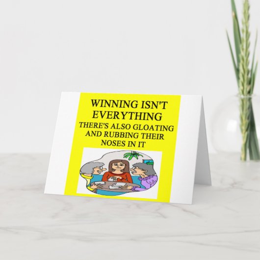 ブリッジとゲームプレーヤーのジョークの複製 カード (正面)