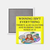 ブリッジとゲームプレーヤーのジョークの複製 マグネット (正面/裏面)