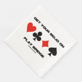 ブリッジにモジョ遊ーを持って4枚のカードスーツ (コーナー)