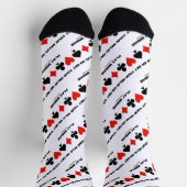 ブリッジにモジョ遊ーを持って4枚のカードスーツ ソックス (上部)