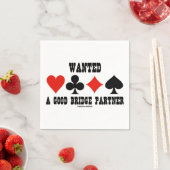 ブリッジに合った良いパートナーカードを欲しかった スタンダードカクテルナプキン (インサイチュ)