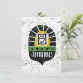 ブリッジのグリーティングカードの下の犬 カード (スタンド正面)