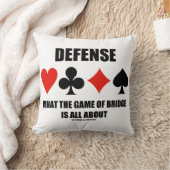 ブリッジのゲームが何についてであるか防衛する クッション (ブランケット)