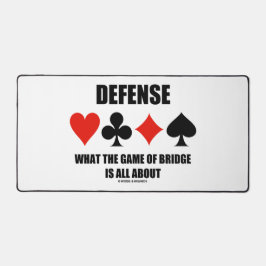 ブリッジのゲームが何についてであるか防衛する デスクマット