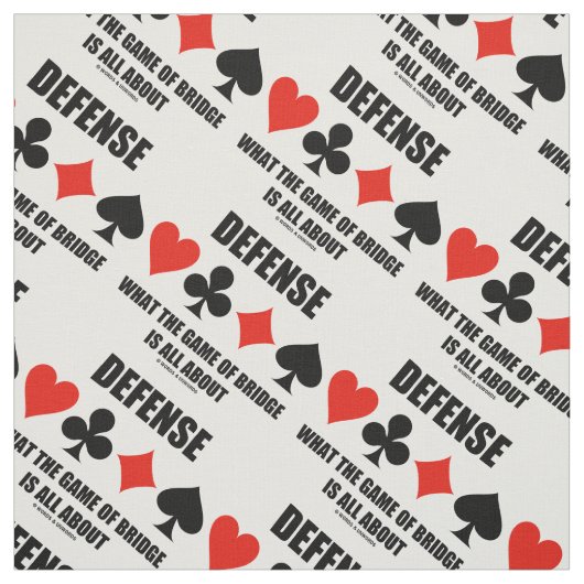 ブリッジのゲームが何についてであるか防衛する ファブリック (見本)