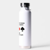 ブリッジのゲームであなたの成功への鍵は、 ウォーターボトル (左面)