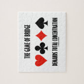 ブリッジのゲームは完全な集中を要求する ジグソーパズル (縦)