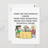 ブリッジのジョークを再現する ポストカード (正面/裏面)