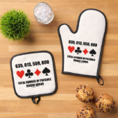 ブリッジのハンドの組み合わせ総数 635,013,559,600 鍋つかみ&鍋敷きセット (トップダウン)