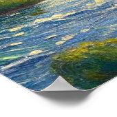 ブリッジの絵を描蒸気列車 ポスター (角)