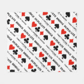 ブリッジの複製が完了するまで寿命がかかる フリースブランケット (正面(横))