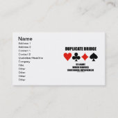 ブリッジの複製には継続的な改善が必要 名刺 (正面)