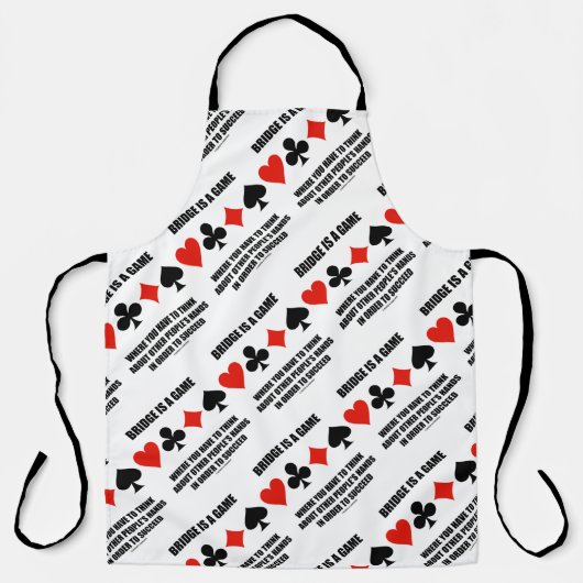 ブリッジは他の人考えの手のゲームである エプロン (正面)