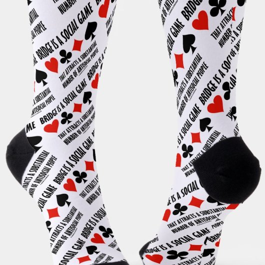 ブリッジは反社会的な人々を引き付ける社会的なゲームである ソックス