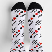 ブリッジは名誉あるゲーム4枚のカードスーツだ ソックス (上部)